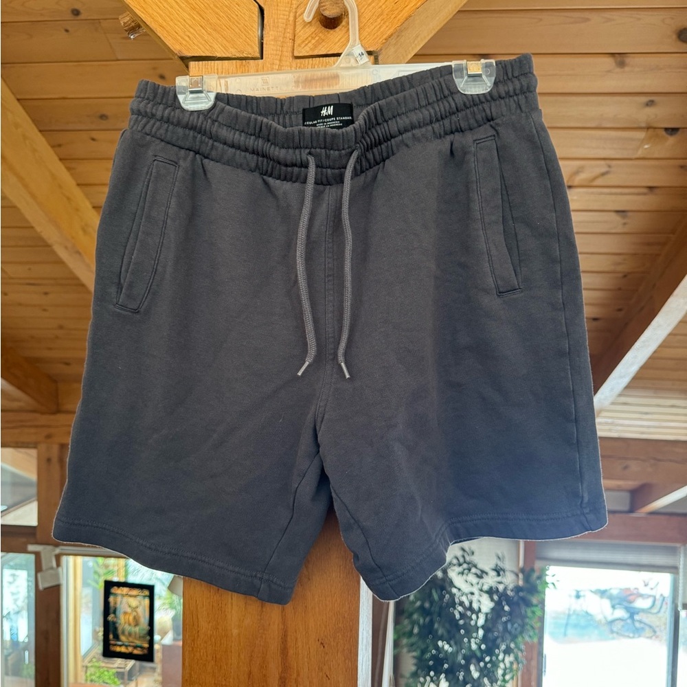 H&M Men's Charcoal Athletic Shorts